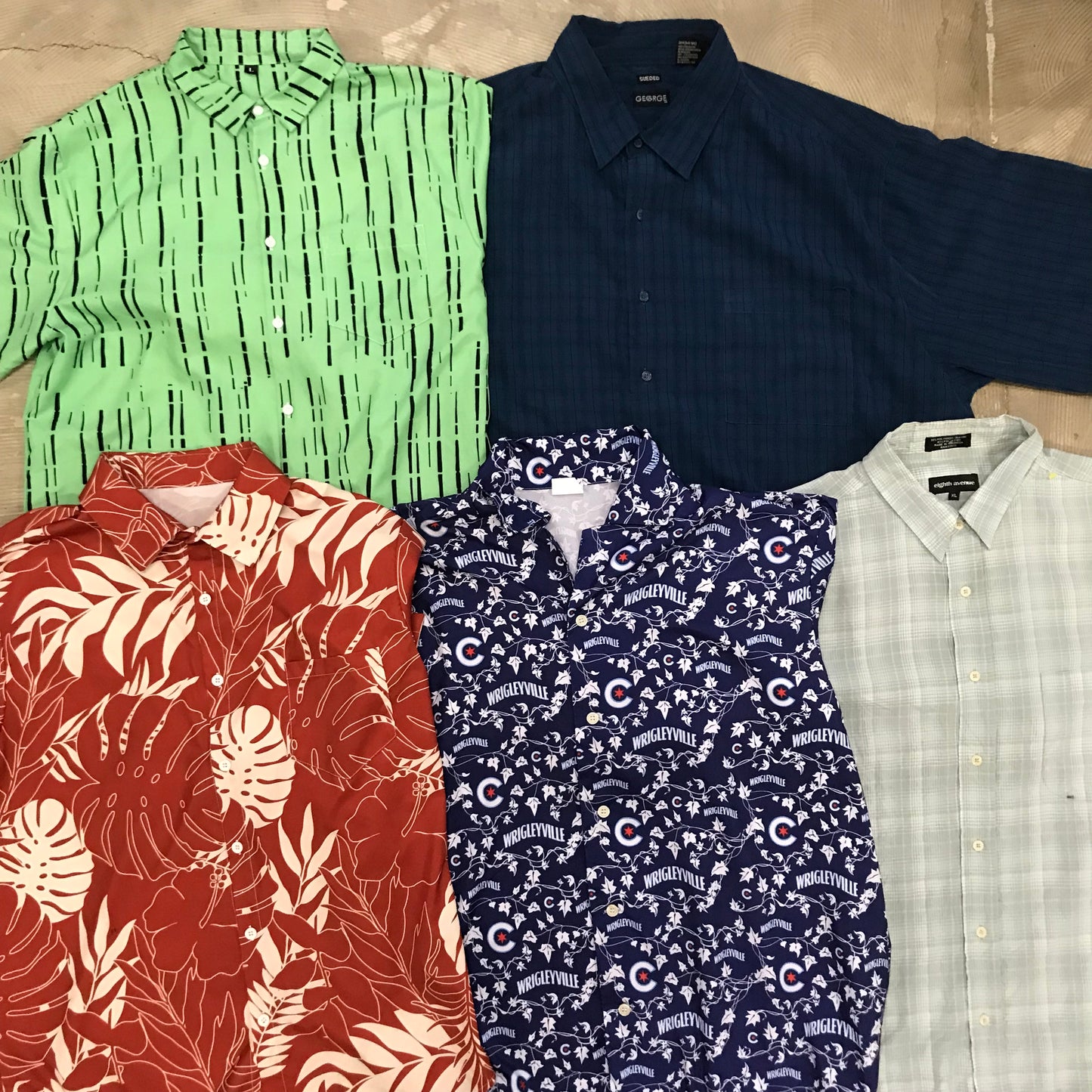 [現物] 半袖柄シャツ/アロハシャツ 20pcs D0716005
