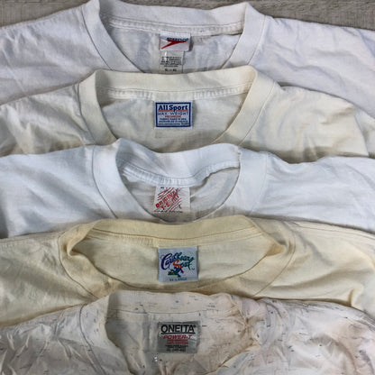[現物] 90s 白Tシャツ(シミあり) 20pcs G0812002