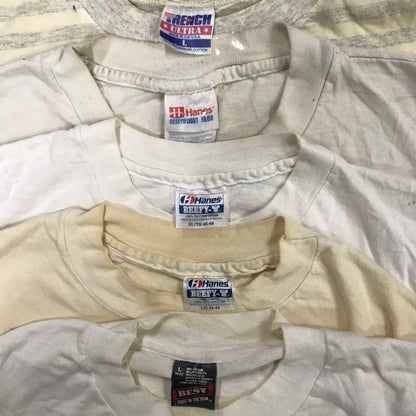 [現物] 90s 白系Tシャツ(シミあり) 20pcs D0622001