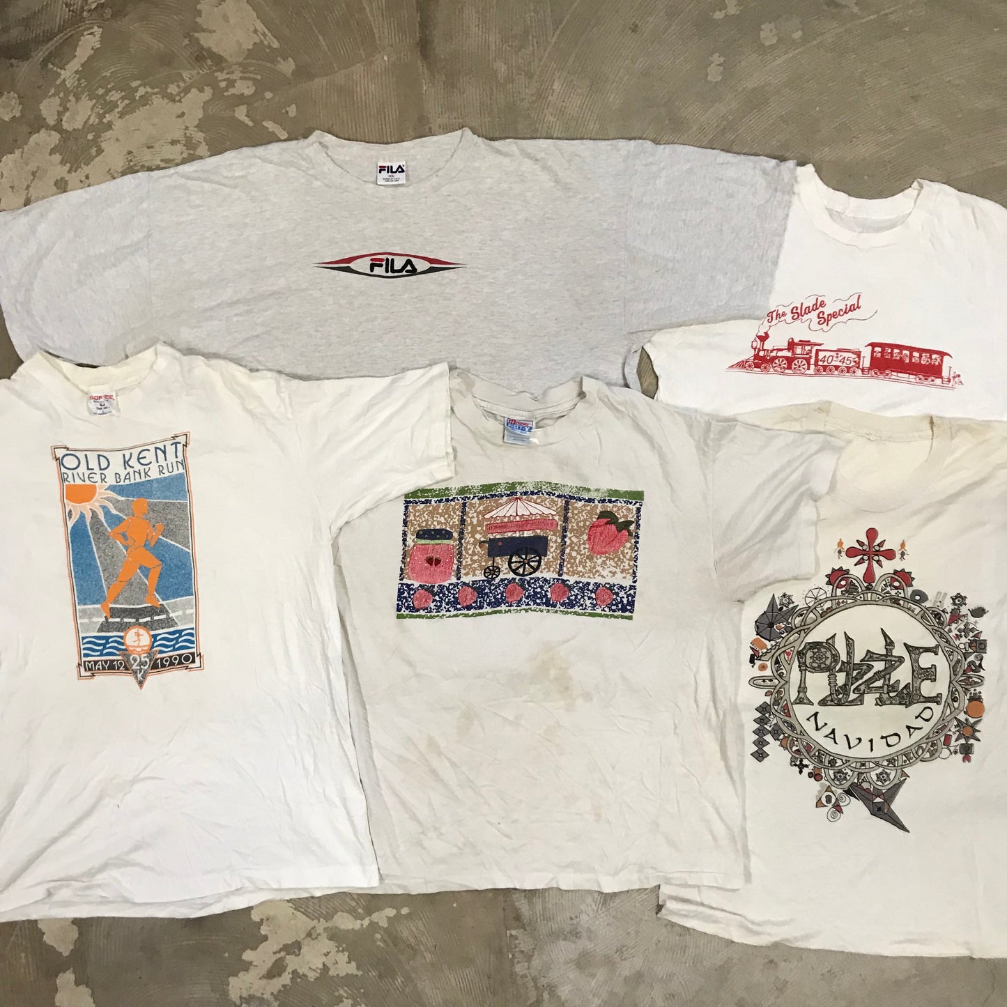 [現物] 90s 白系Tシャツ(シミあり) 20pcs D0629001