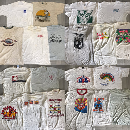 [現物] 90s 白Tシャツ(シミあり) 20pcs H0817001