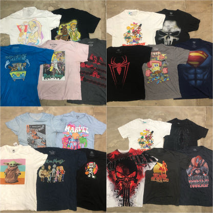 [現物] 00s アメコミ/キャラクターTシャツ 20pcs E0706002