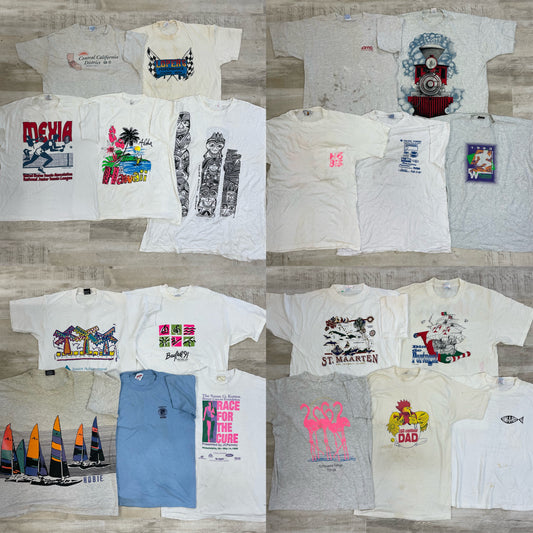 [現物] 90s 白系Tシャツ(シミあり) 20pcs B0708003