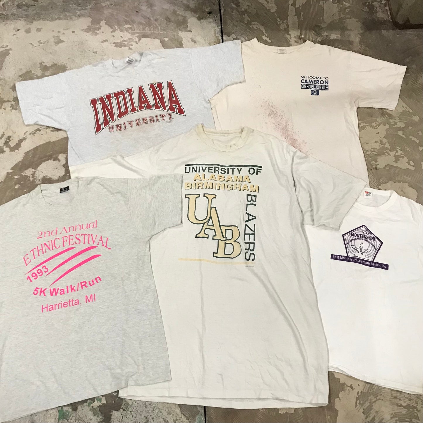 [現物] 90s 白系Tシャツ(シミあり) 20pcs D0622003