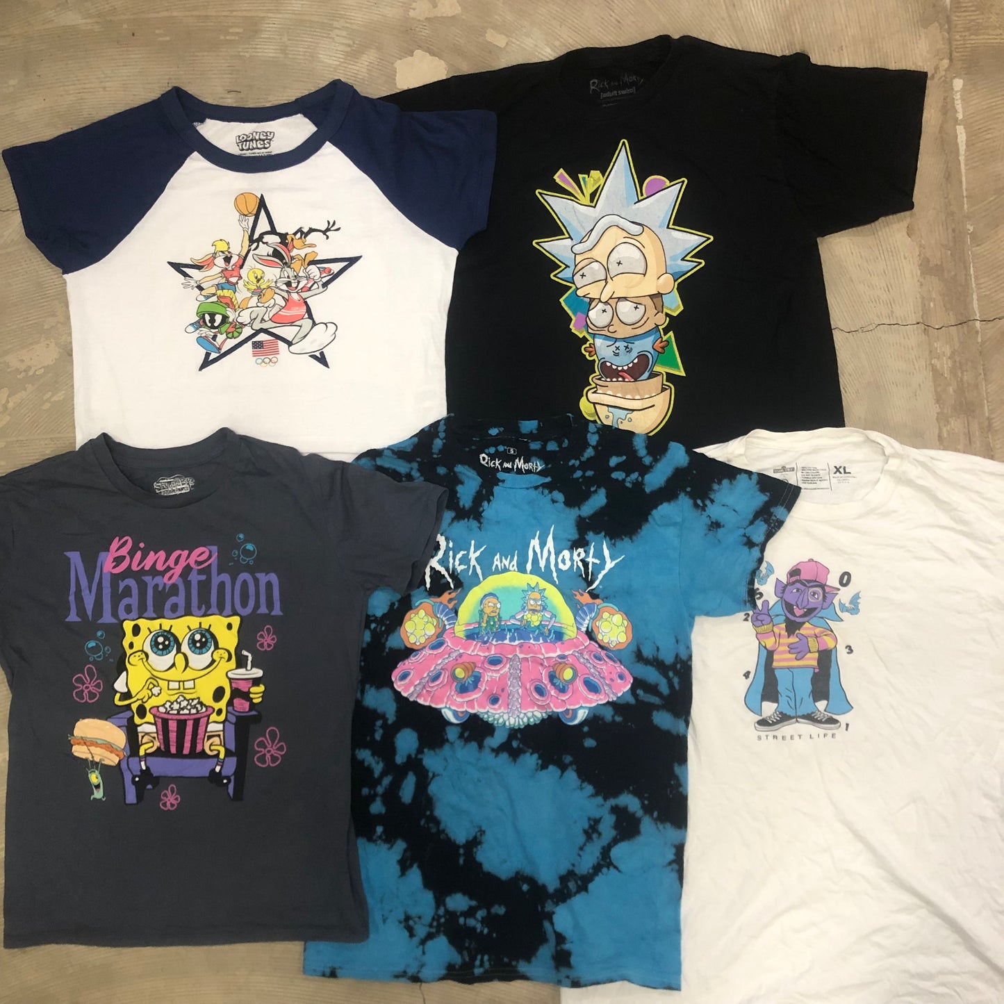 [現物] 00s アメコミ/キャラクターTシャツ 20pcs E0706005