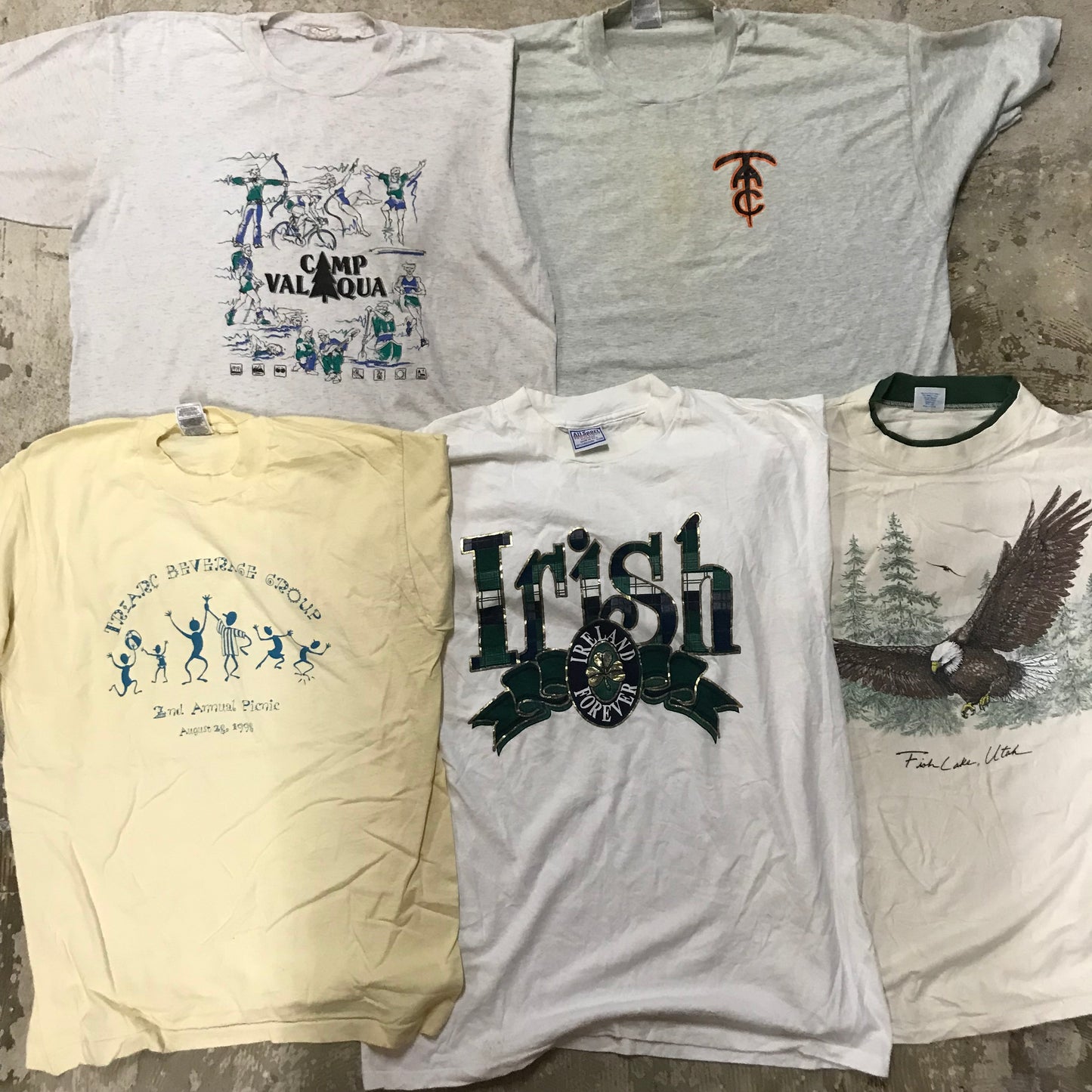 [現物] 90s 白系Tシャツ(シミあり) 20pcs D0709002