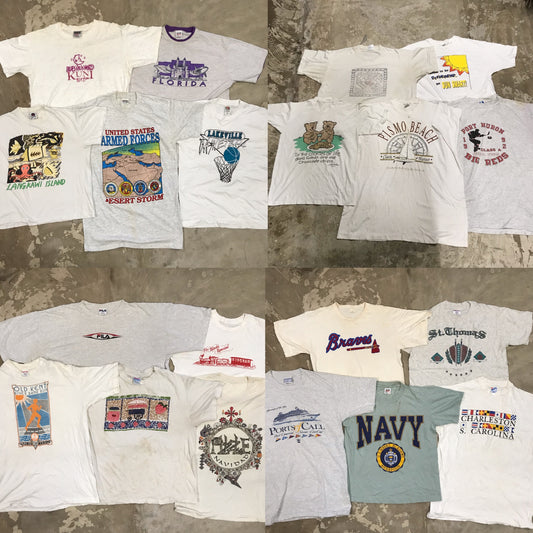 [現物] 90s 白系Tシャツ(シミあり) 20pcs D0629001