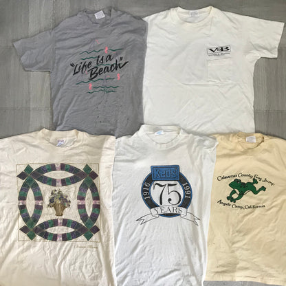 [現物] 90s 白Tシャツ(シミあり) 20pcs H0813005