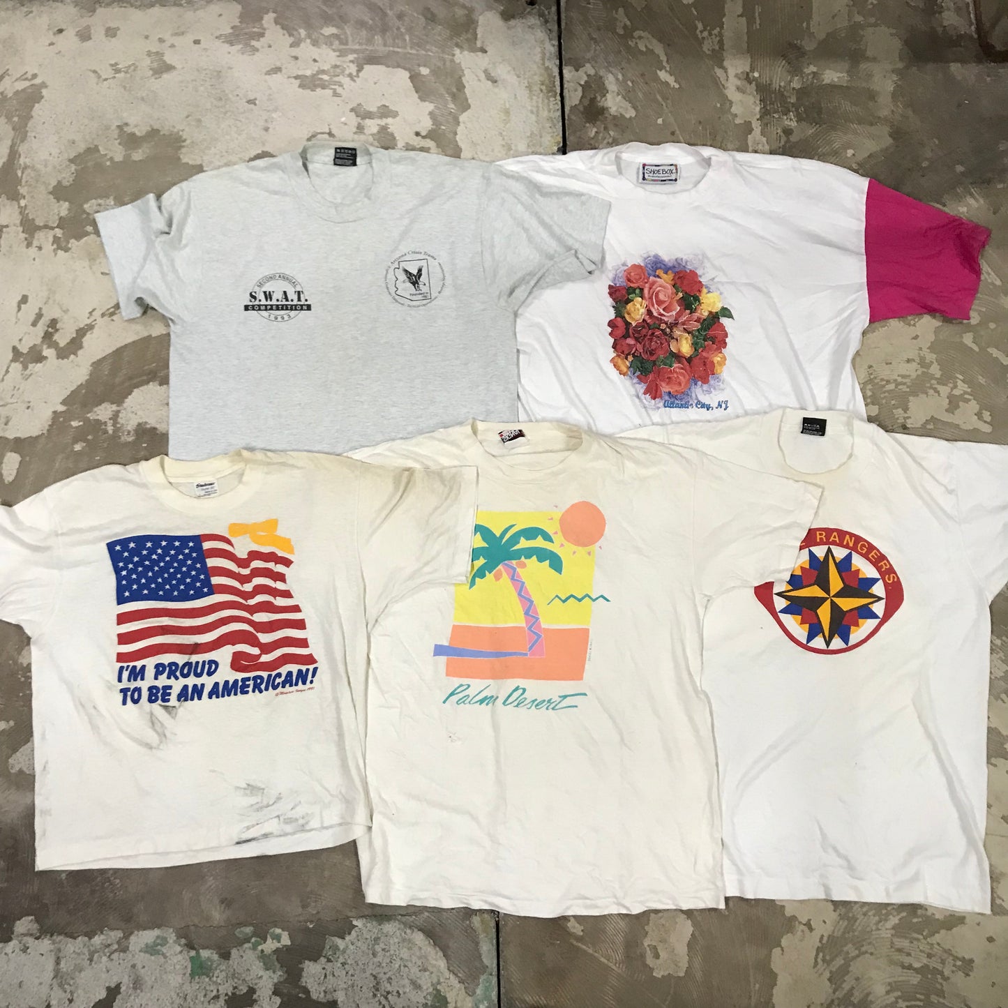 [現物] 90s 白系Tシャツ(シミあり) 20pcs D0622001