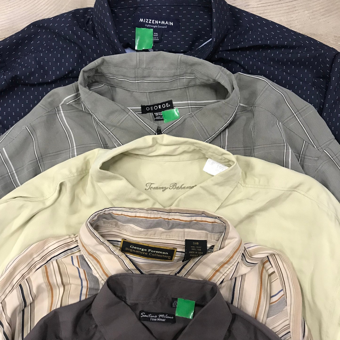 [現物] 薄手長袖シャツ/シルク/ポリ/レーヨン 20pcs H0804001