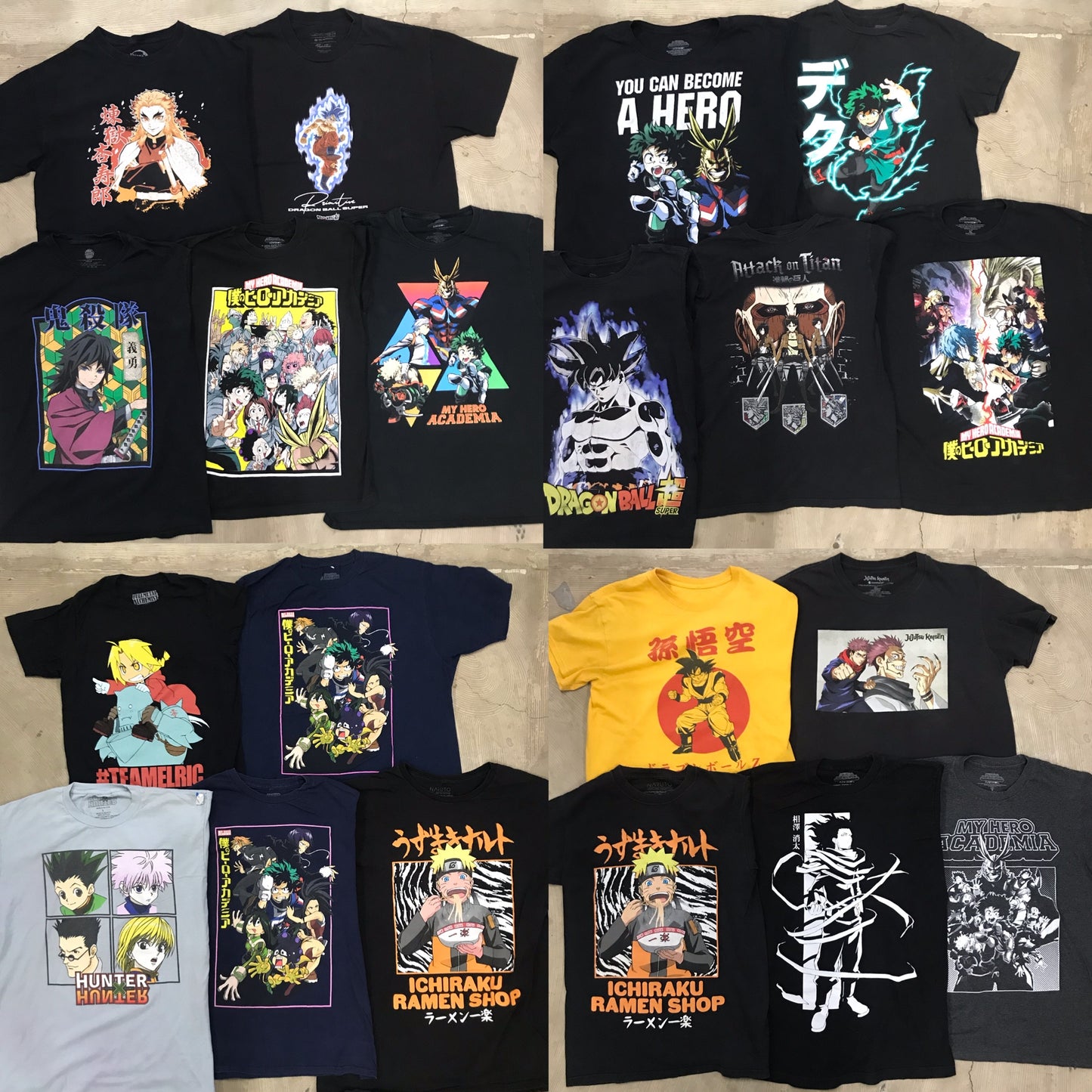 [現物] アニメTシャツ 20pcs H0803002