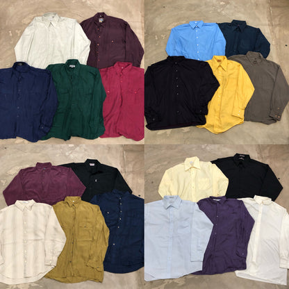 [現物] 長袖ポリシャツ/テロシャツ 20pcs E0714001
