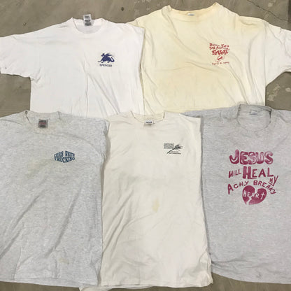 [現物] 90年代 白Tシャツ(シミあり) 20pcs H0810005