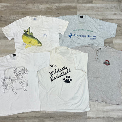 [現物] 90s 白Tシャツ(シミあり) 20pcs C0713002