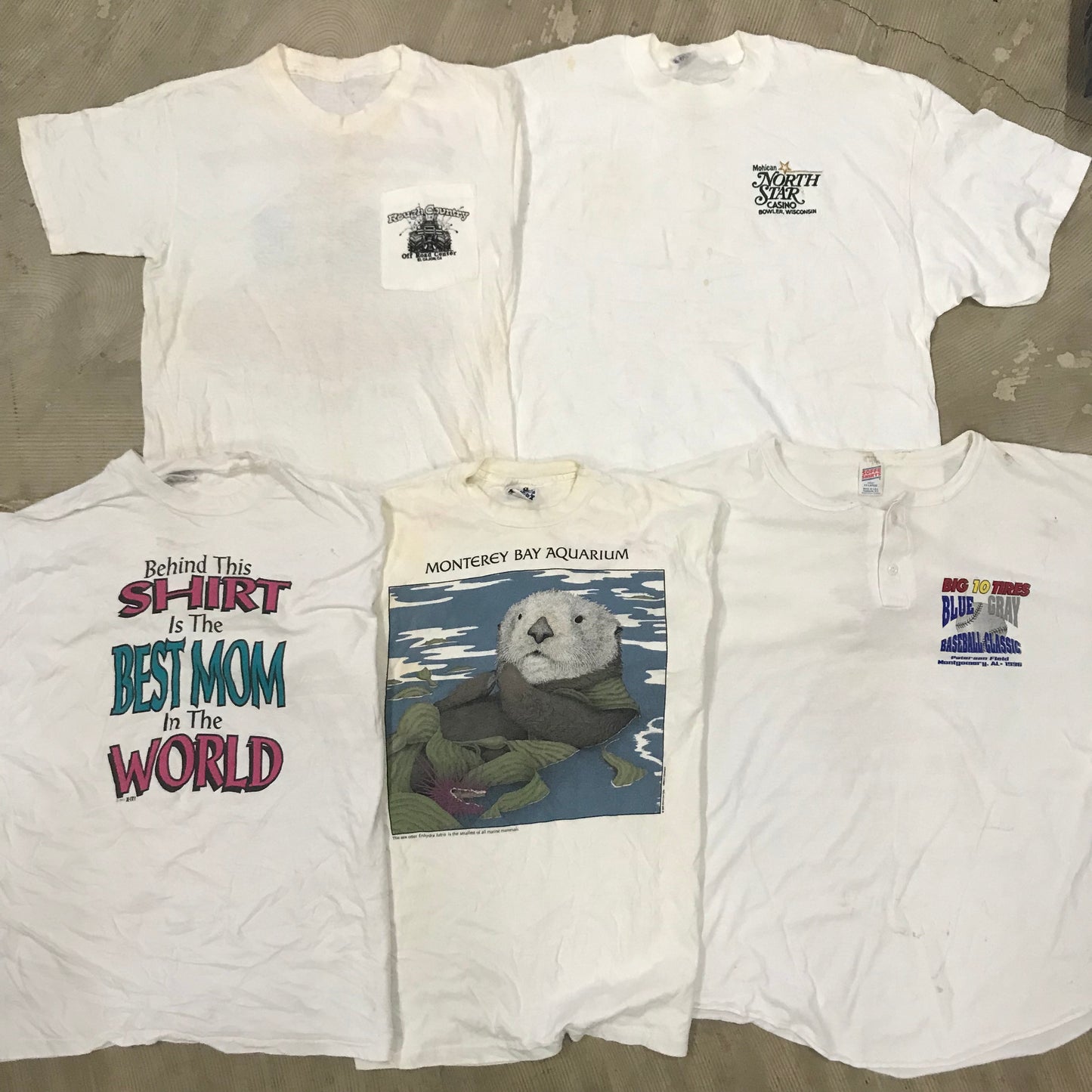 [現物] 90s 白Tシャツ(シミあり) 20pcs H0813001