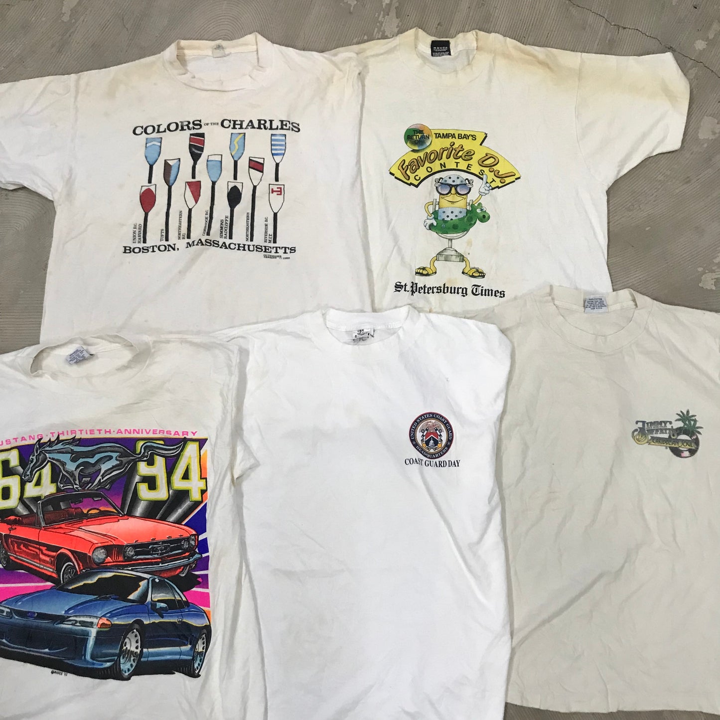 [現物] 90年代 白Tシャツ(シミあり) 20pcs H0810004