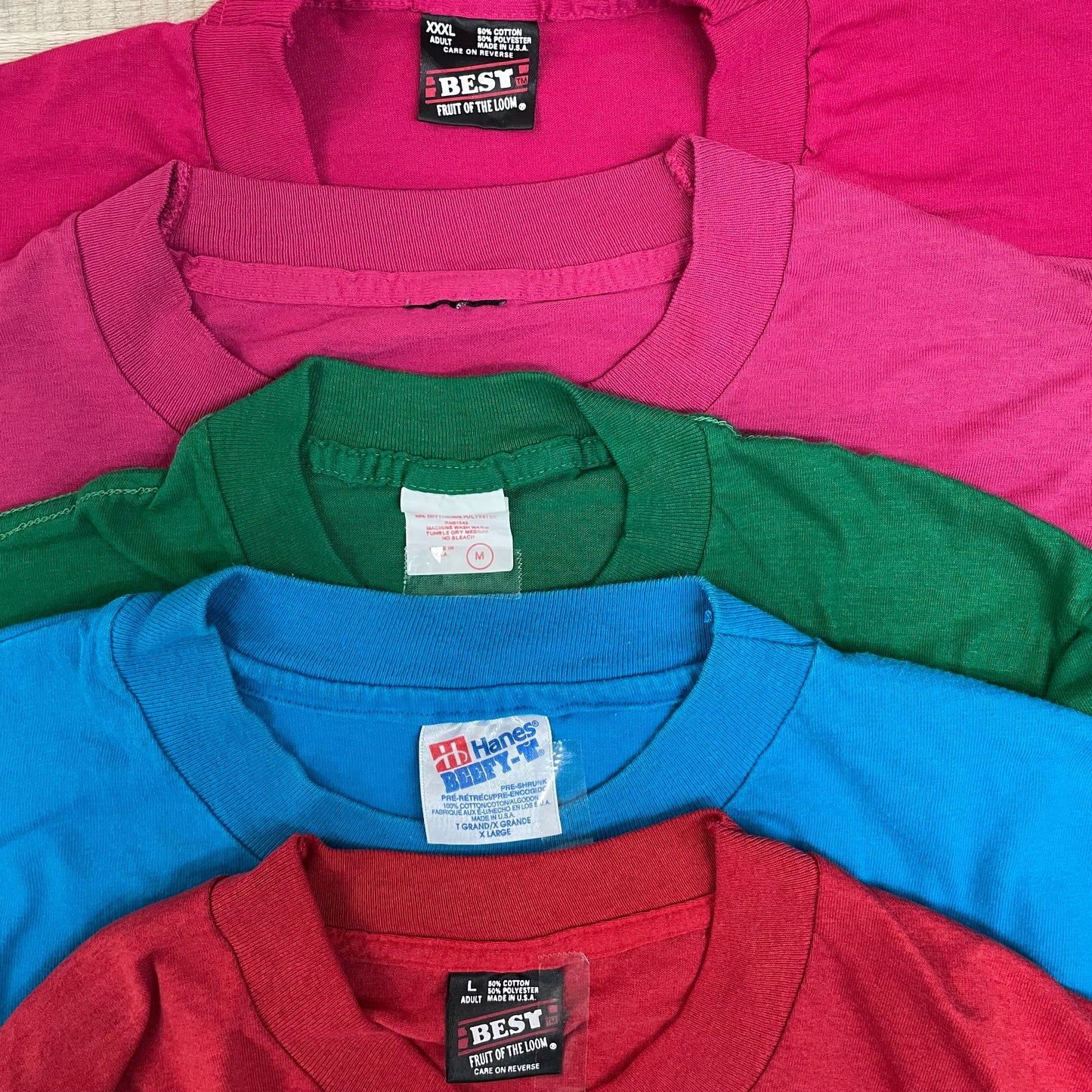 [現物] 90s カラーTシャツ 20pcs G0727001