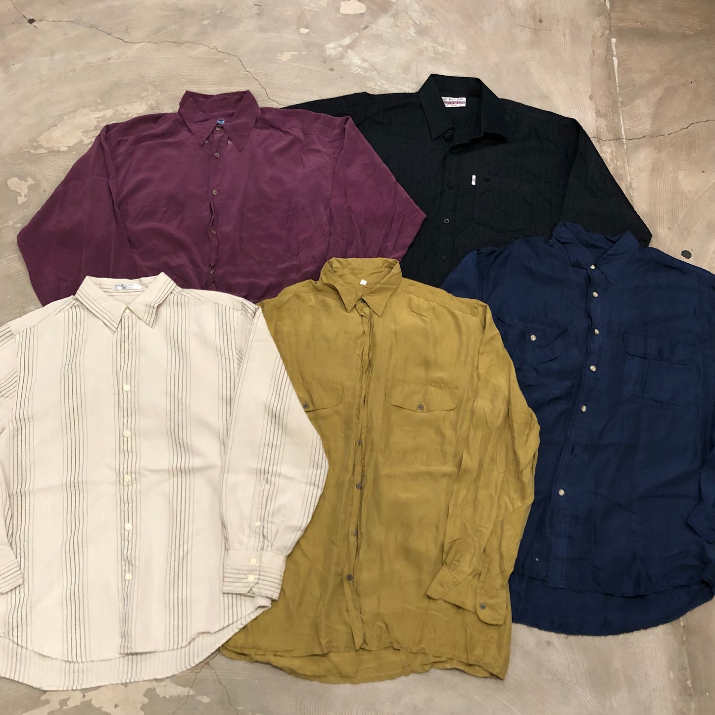 [現物] 長袖ポリシャツ/テロシャツ 20pcs E0714001