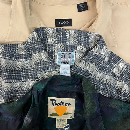 [現物] 長袖シルクシャツ 12pcs C0716003
