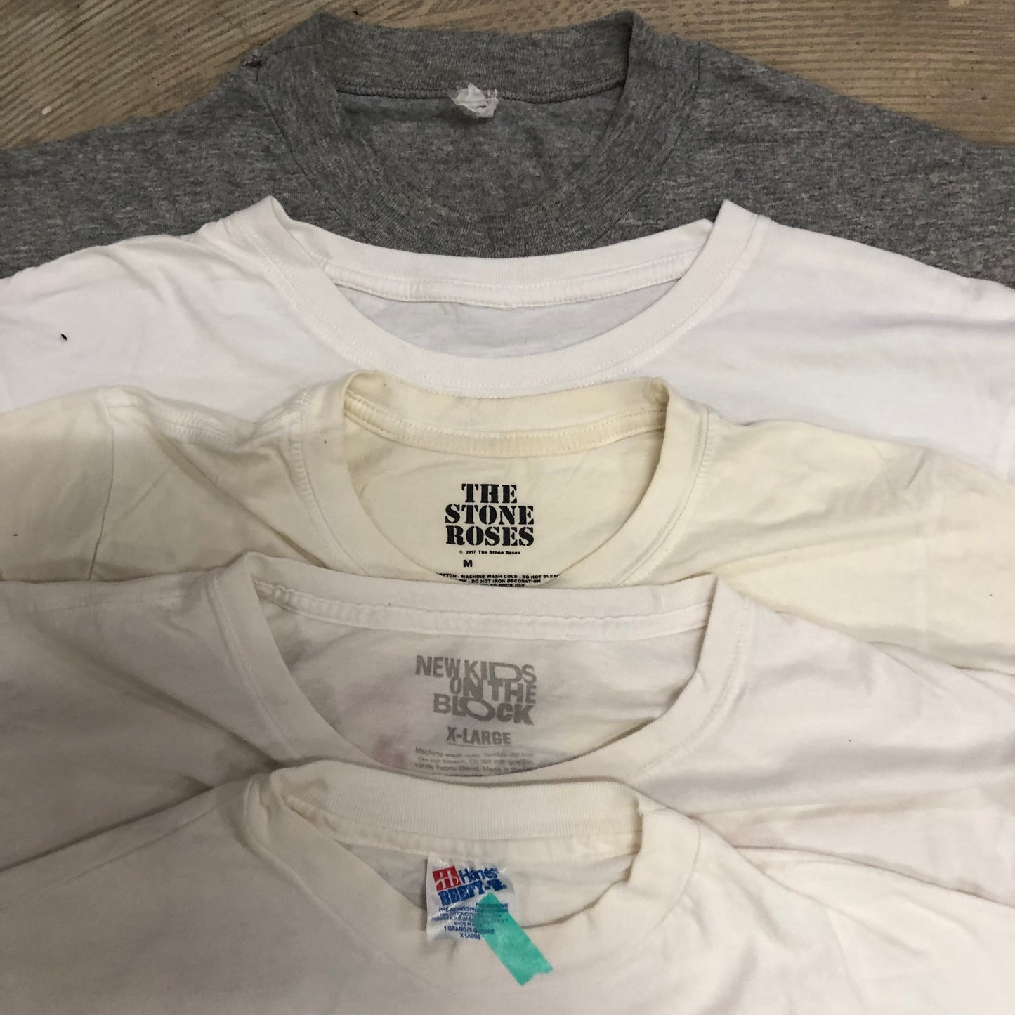 [現物] 90-00s 白系Tシャツ(シミあり) 20pcs E0709002