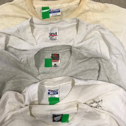 [現物] 90年代 白Tシャツ(シミあり) 20pcs H0810004