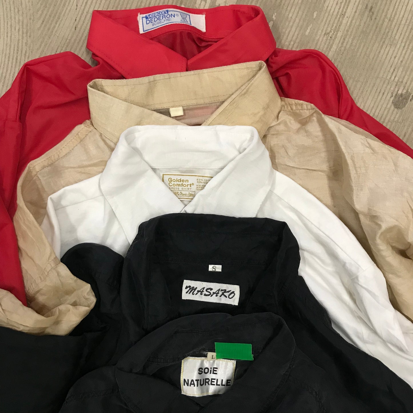 [現物] 長袖シャツ/シルク/ポリ/レーヨン 20pcs H0806003