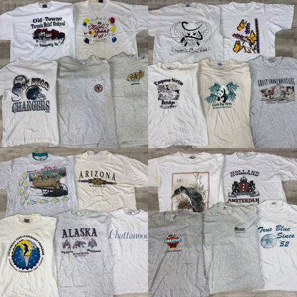 [現物] 90s 白Tシャツ(シミあり) 20pcs G0815003