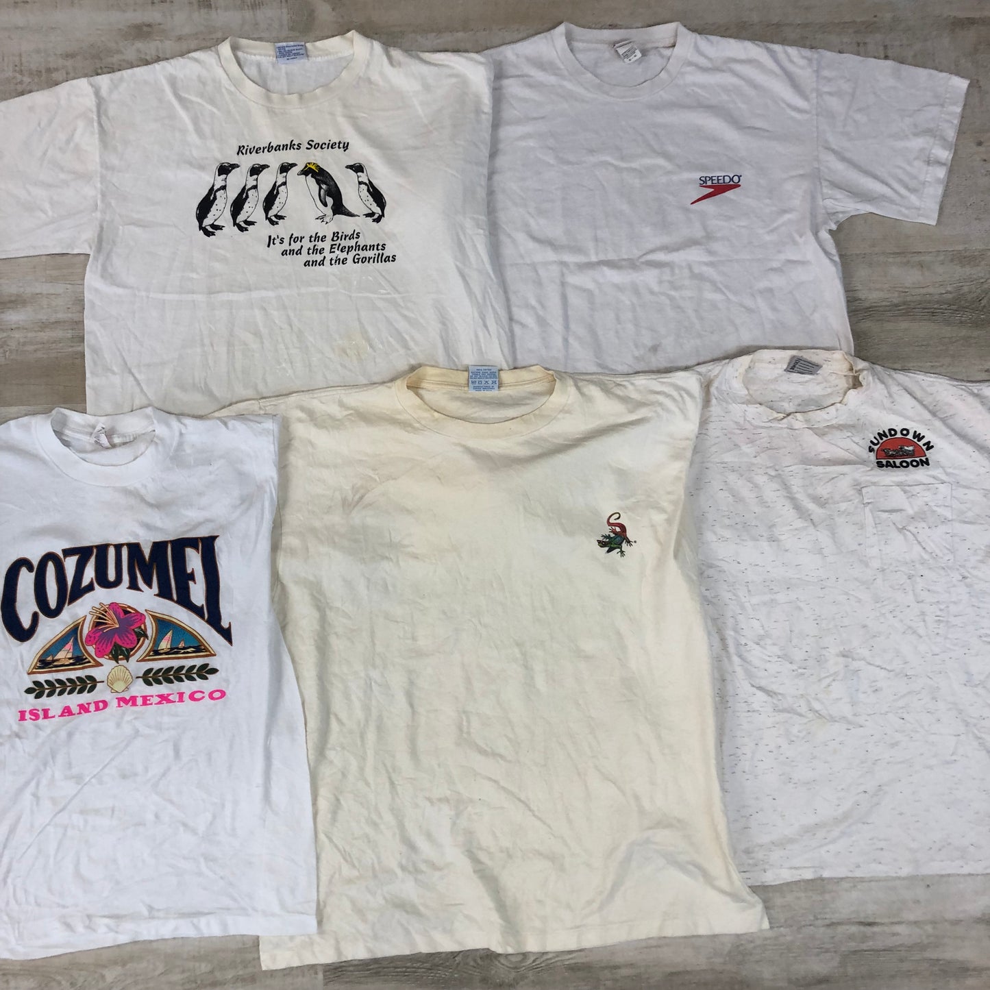 [現物] 90s 白Tシャツ(シミあり) 20pcs G0812002