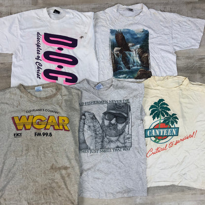 [現物] 90s 白Tシャツ(シミあり) 20pcs G0815002