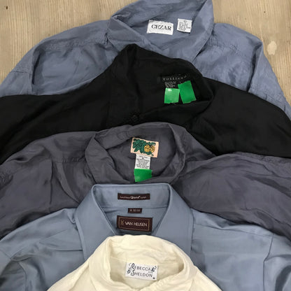[現物] 長袖テロシャツ/ポリ/シルク/レーヨン 20pcs H0727001