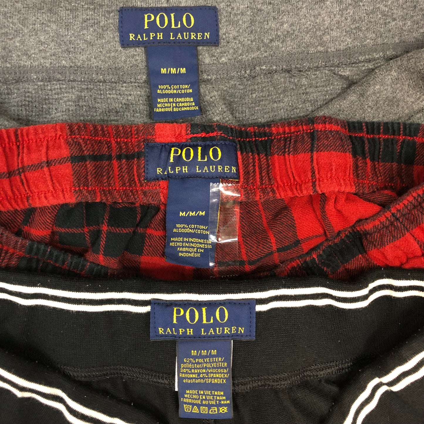 [現物] ラルフローレンパジャマパンツ(柄ミックス) 12pcs H0819004