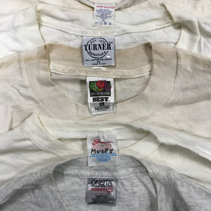 [現物] 90s 白系Tシャツ(シミあり) 20pcs D0622003