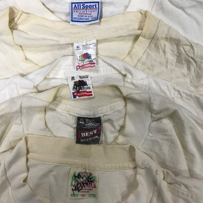 [現物] 90s 白系Tシャツ(シミあり) 20pcs D0622006