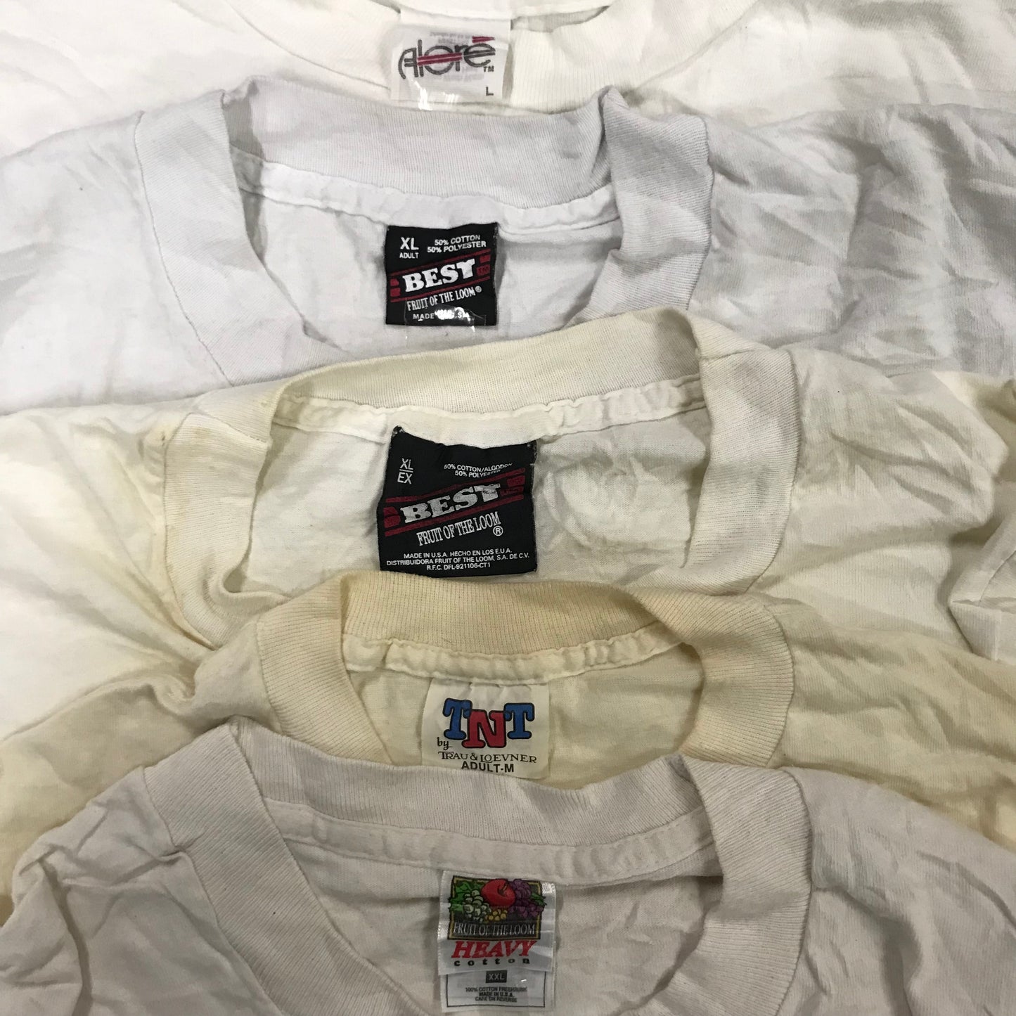 [現物] 90s 白系Tシャツ(シミあり) 20pcs D0622002