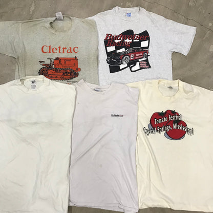 [現物] 90年代 白Tシャツ(シミあり) 20pcs H0810004