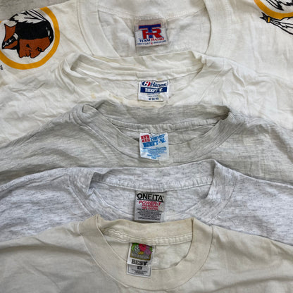 [現物] 90s 白系Tシャツ(シミあり) 20pcs B0708005