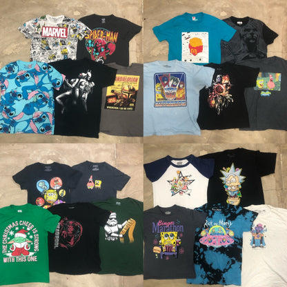 [現物] 00s アメコミ/キャラクターTシャツ 20pcs E0706005