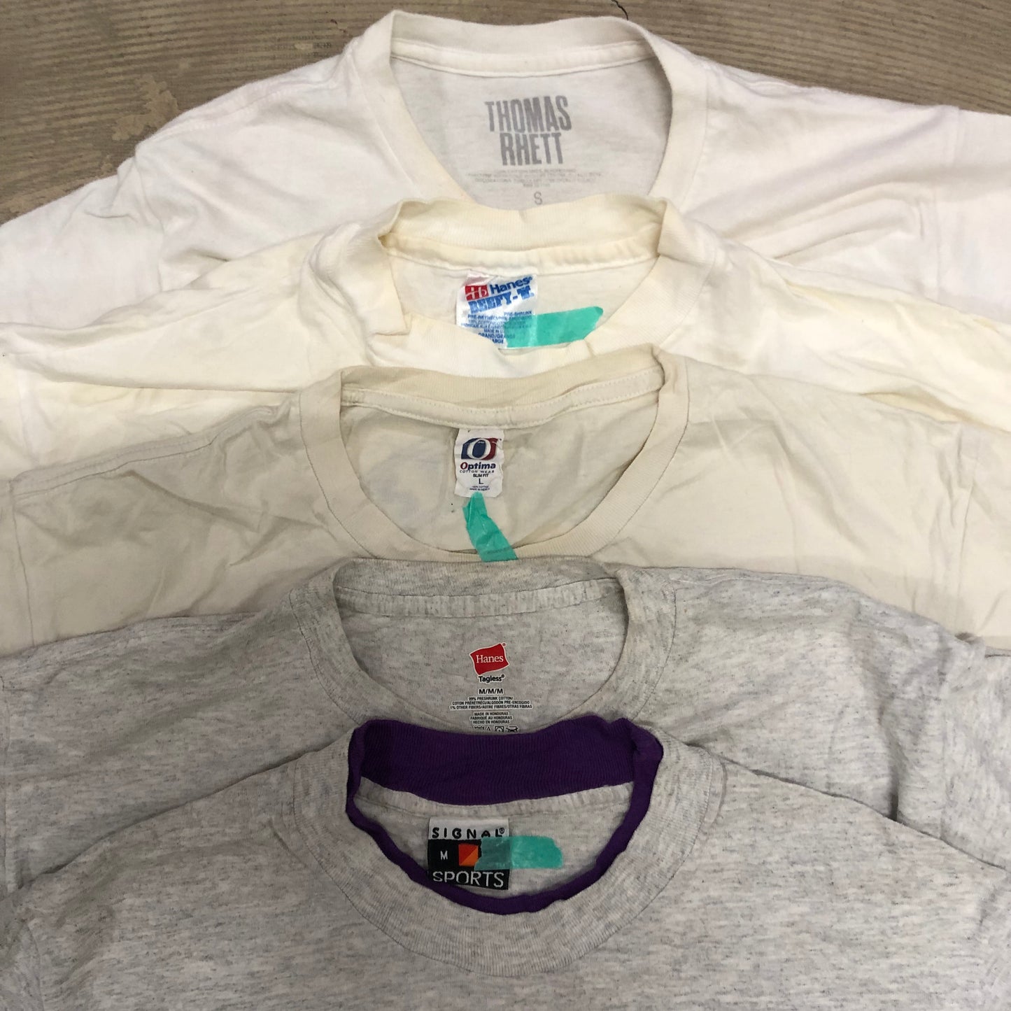[現物] 90-00s 白系Tシャツ(シミあり) 20pcs E0709002