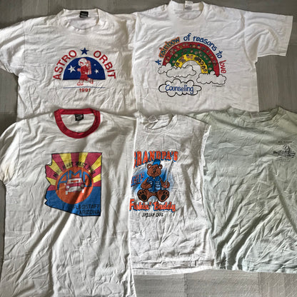 [現物] 90s 白Tシャツ(シミあり) 20pcs H0817001