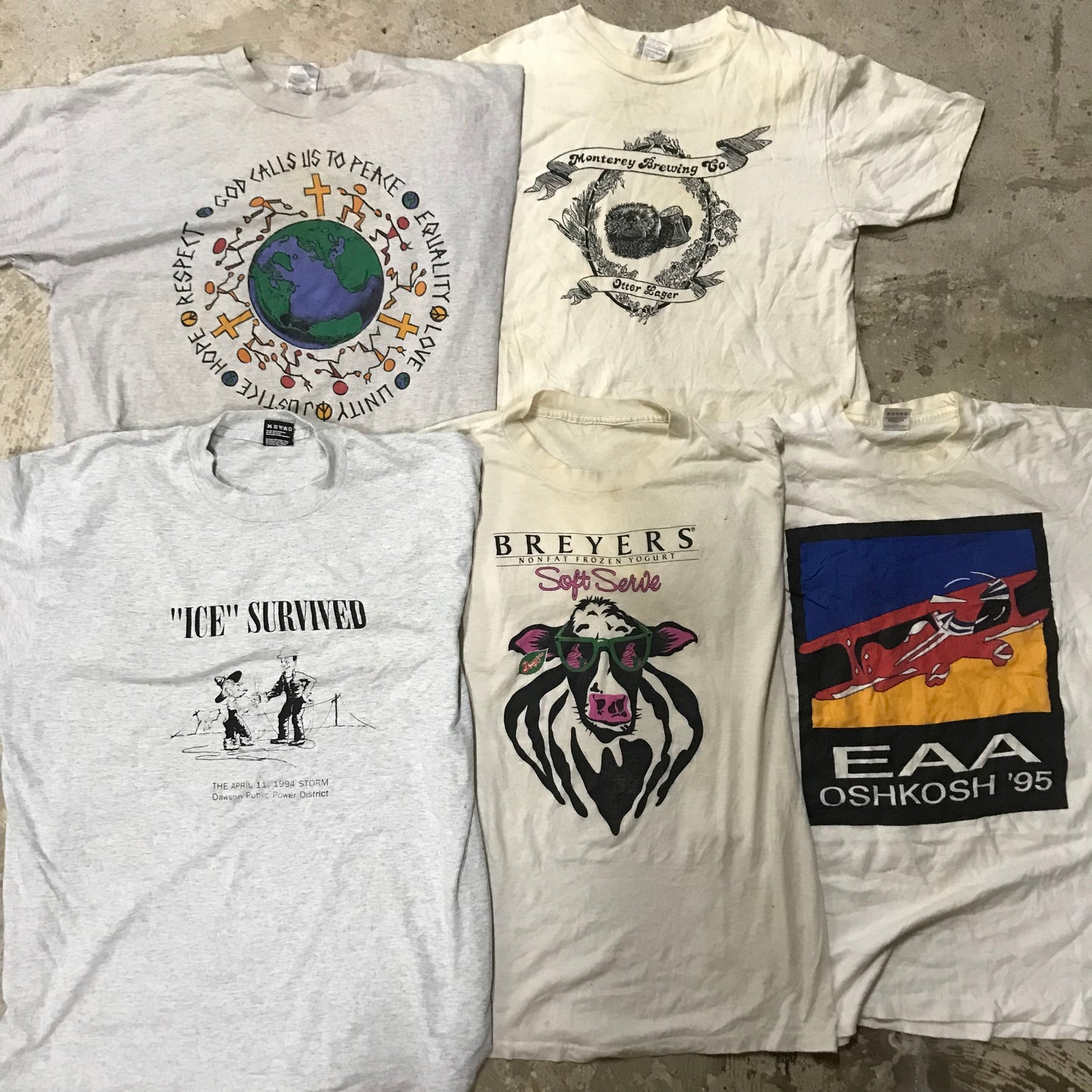 [現物] 90s 白Tシャツ(シミあり) 20pcs D0713004