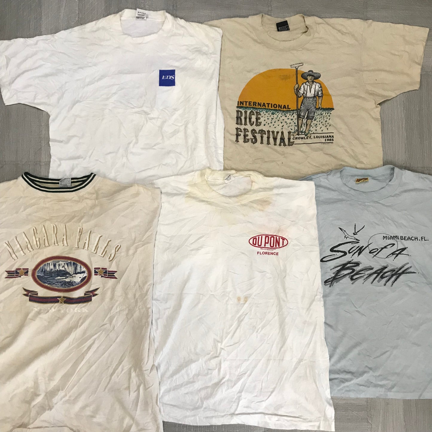 [現物] 90s 白Tシャツ(シミあり) 20pcs H0817001