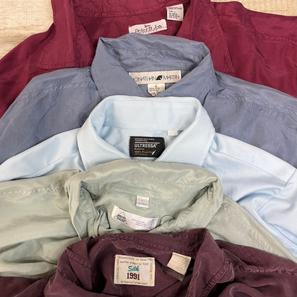[現物] 長袖ポリシャツ/薄手/テロシャツ 20pcs C0715004