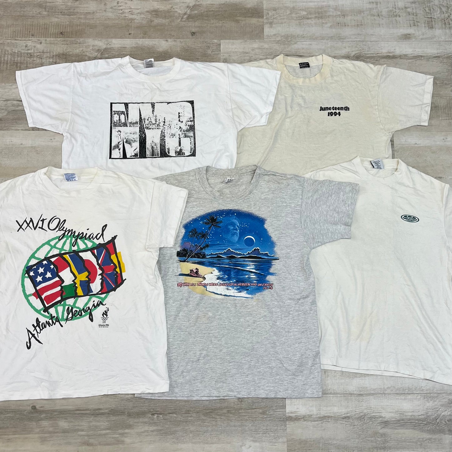 [現物] 90s 白Tシャツ(シミあり) 20pcs C0713002