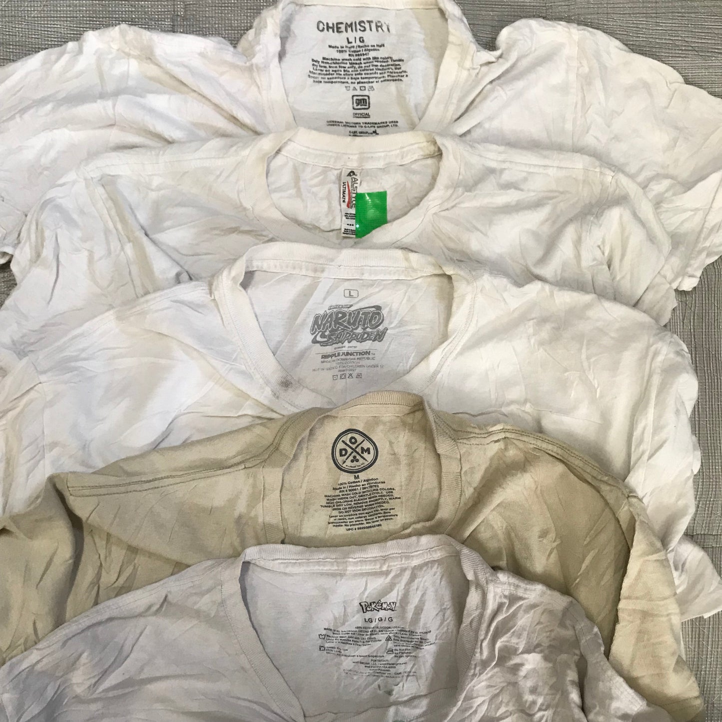 [現物] 00s 白Tシャツ(シミあり) 20pcs H0813004