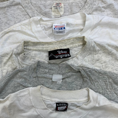 [現物] 90s 白系Tシャツ(シミあり) 20pcs B0708005