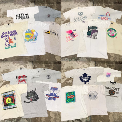[現物] 90s 白系Tシャツ(シミあり) 20pcs D0622005