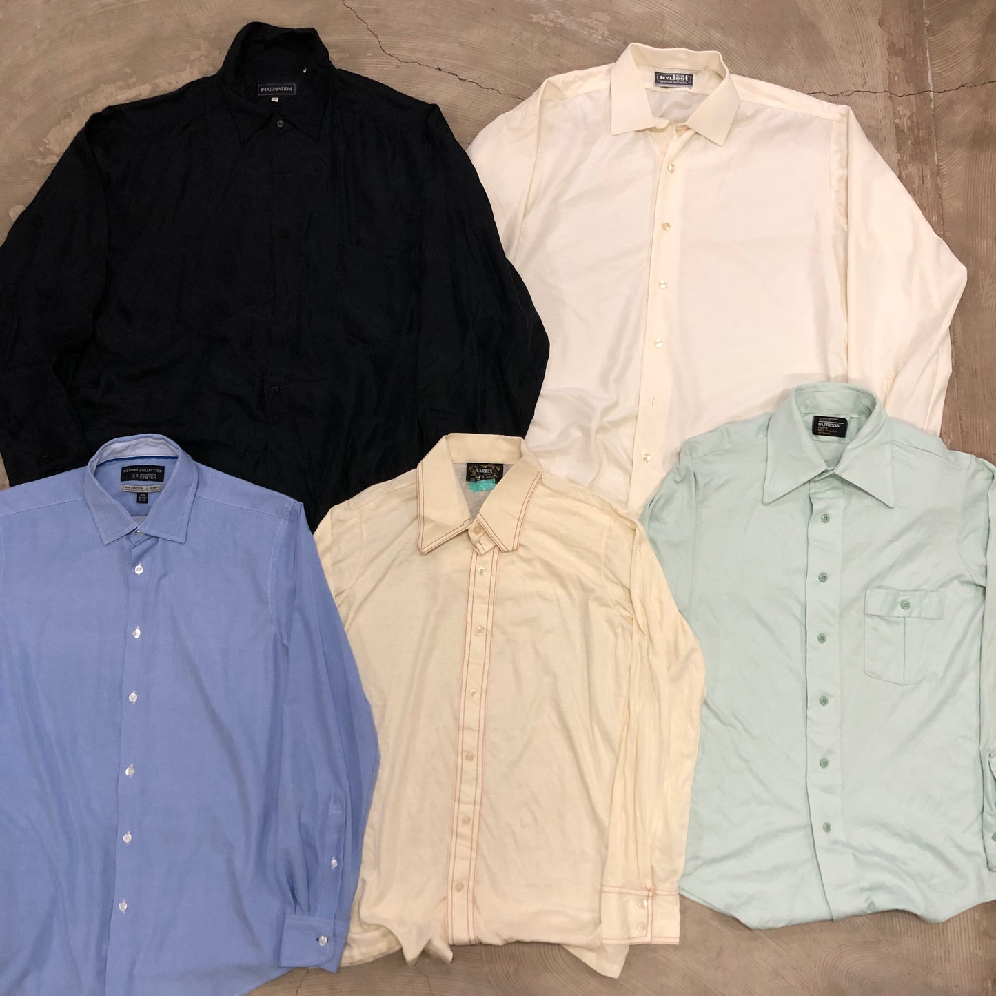 [現物] 長袖ポリシャツ/テロシャツ 20pcs E0713003