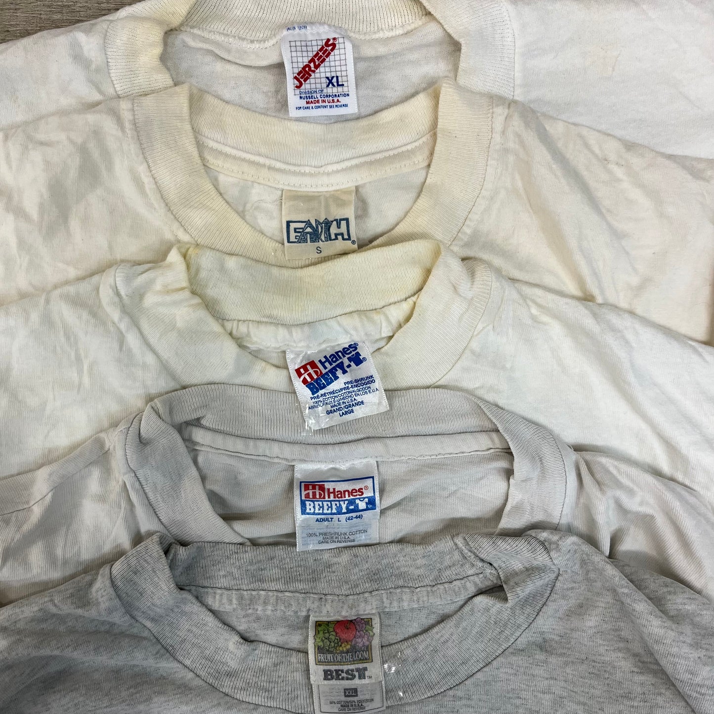 [現物] 90s 白Tシャツ(シミあり) 20pcs C0713004