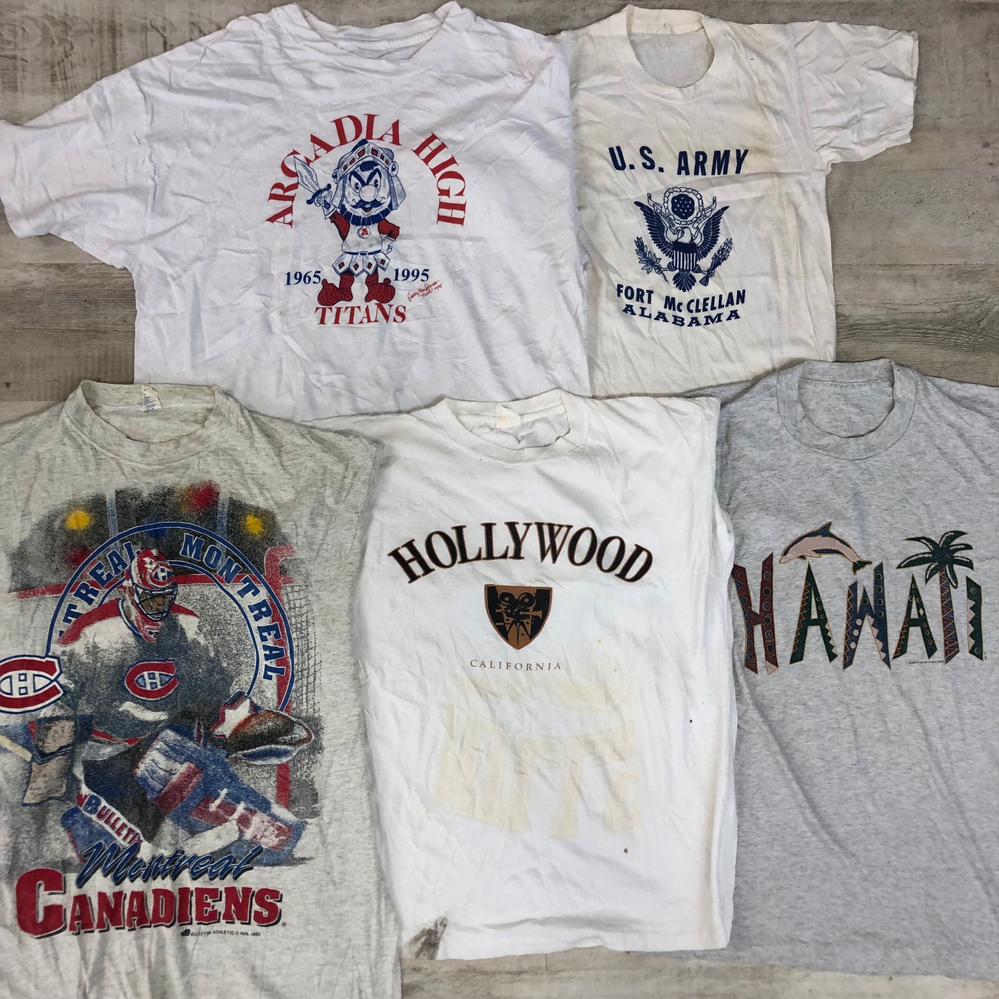 [現物] 90s 白Tシャツ(シミあり) 20pcs G0815002