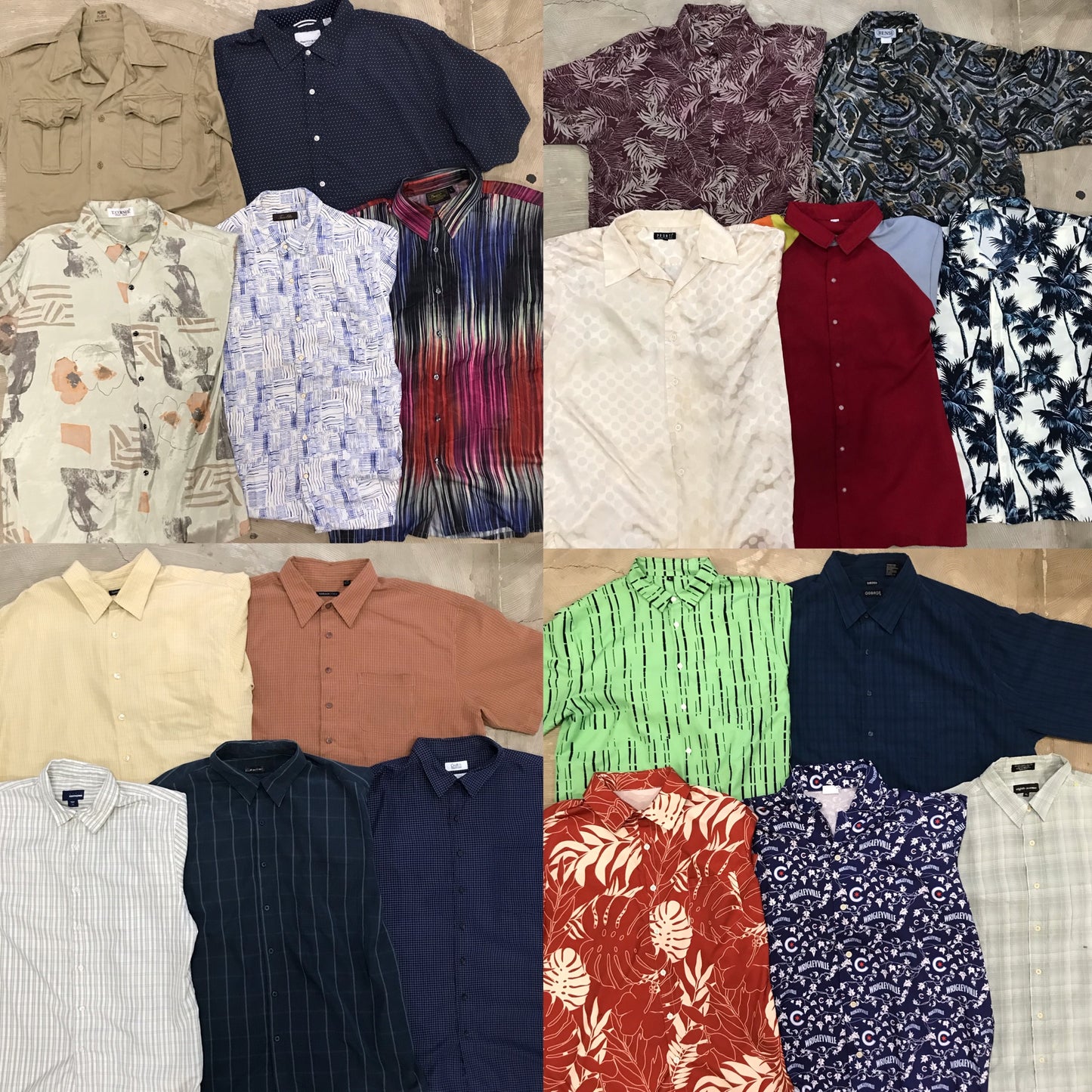 [現物] 半袖柄シャツ/アロハシャツ 20pcs D0716005